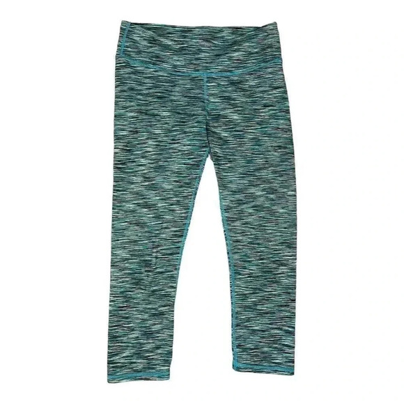 Fabletics‎ Women’s XS Emerald Multi Stripe Salar Capri - Picture 1 of 2